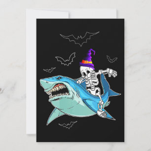 Invitación Gracioso moto de esqueleto - Loco regalo de Hallow