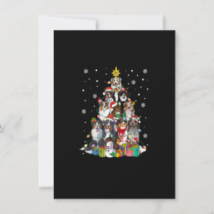 Invitación Gracioso Pastor Australiano Perro Nochebuena