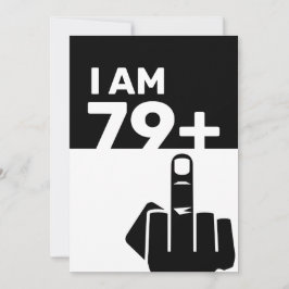 Invitación Gracioso regalo de cumpleaños número 80, 79 más un