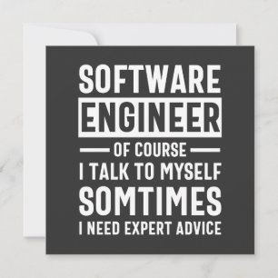 Invitación Gracioso regalo de ingeniero de software de progra