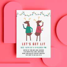 Gracioso Vamos a beber reno con vino ligero