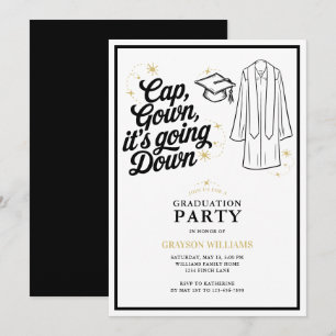 Invitación Gracioso vestido de gota de gota baja fiesta de gr