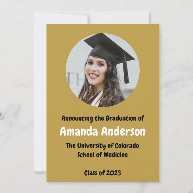 Invitación Grad 2023 de graduación fotográfica (Anverso)