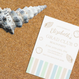 Invitación Grad Club Beach Party