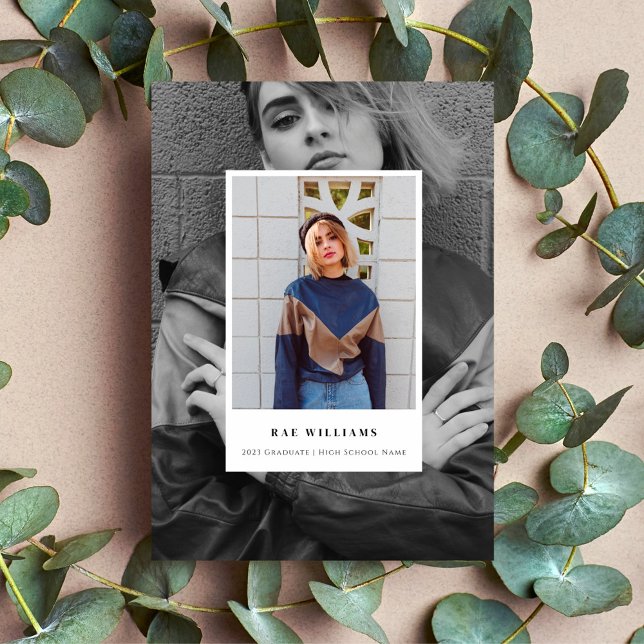 Invitación Grad de fotografía en capas simple (Subido por el creador)