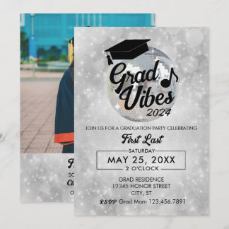 Invitación Grad Vibes Graduation Party