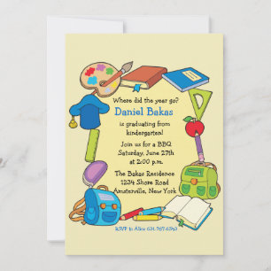 Invitación Grade School Graduation Invitation