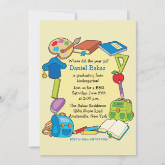 Invitación Grade School Graduation Invitation