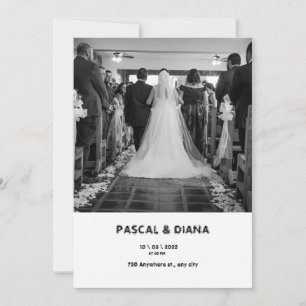 Invitación Gradiente blanco Bienvenido al Boda