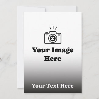 Invitación Gradiente de texto e imagen personalizados