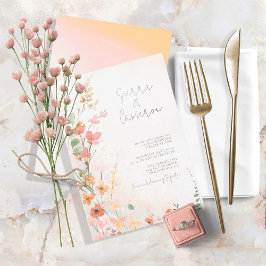 Invitación Gradiente ID1023 del Boda de flor silvestre solead