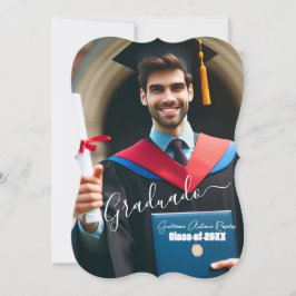 Invitación Grado de escritura fotográfica española simple y m