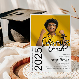 Invitación Grado de felicitaciones   Graduación de la foto