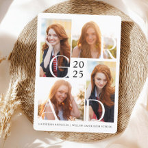 Grado moderno 4 Fotos Graduación simple