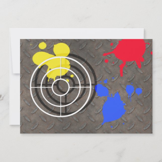 Invitación Grado ordenado con visión de arma (Anverso)