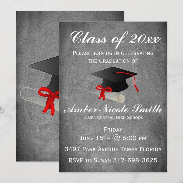 Invitación Graduación (Anverso / Reverso)