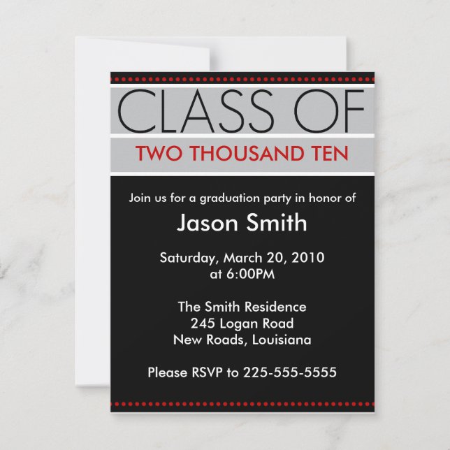 Invitación Graduación (Anverso)