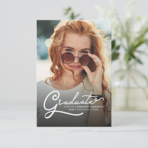 Invitación Graduación 2022 Fiesta de Graduación Moderna con g