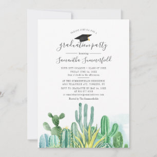 Invitación Graduación 2025 Fiesta de Grado Cacti