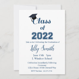 Invitación Graduación, clase de 2022