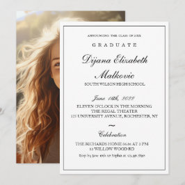 Invitación Graduación clásica