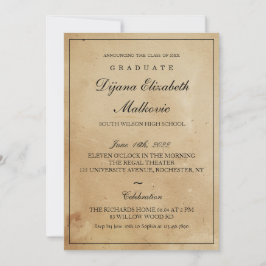 Invitación Graduación clásica rusa