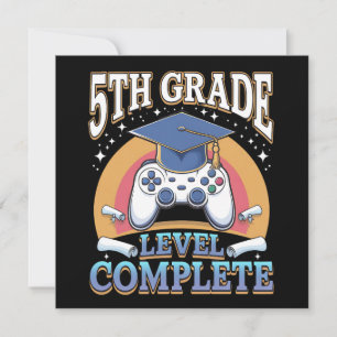 Invitación Graduación Completa de 5to Grado Nivel de Juegos p