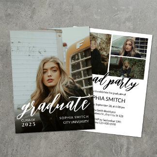 Invitación Graduación con Foto Personalizada Completa