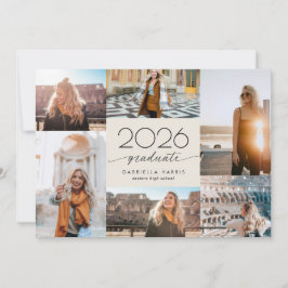 Invitación Graduación con Letra Moderna 2026