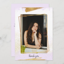 Graduación con marco de púrpura y oro