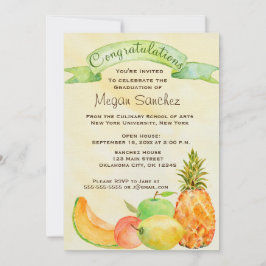 Invitación Graduación culinaria