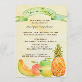 Invitación Graduación culinaria
