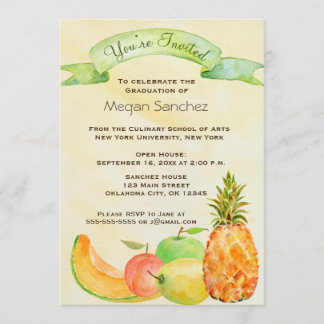 Invitación Graduación culinaria