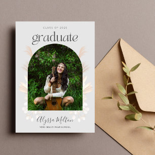 Invitación Graduación de bachillerato de fotografía de Boho P