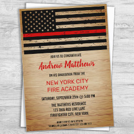 Invitación Graduación de bombero de la Academia de Bomberos L