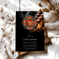 Graduación de bombero maltés cruzado con guantes