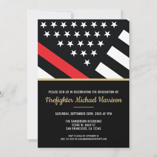 Invitación Graduación de bomberos de la Academia de Bomberos 