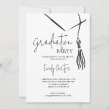 Graduación de caligrafía de tinta minimalista