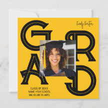 Graduación de caligrafía negrita moderna