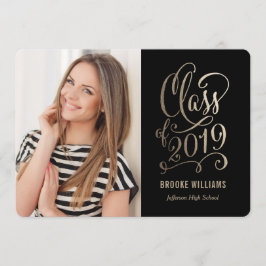 Invitación Graduación de COLOR EDITABLE de Año Estelar