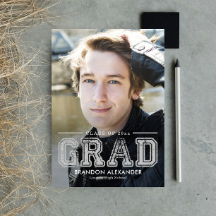 Invitación Graduación de color editable en función de la anti