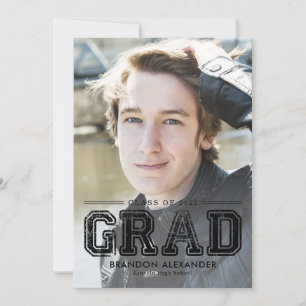 Invitación Graduación de color editable en función de la anti