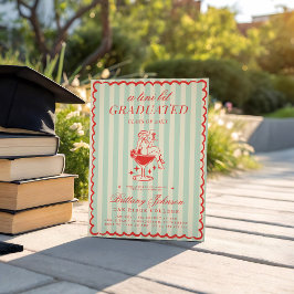 Invitación Graduación de Cowgirl occidental graduada en Tini 