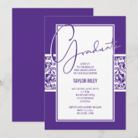 Graduación de Damasco Purpura y Blanco