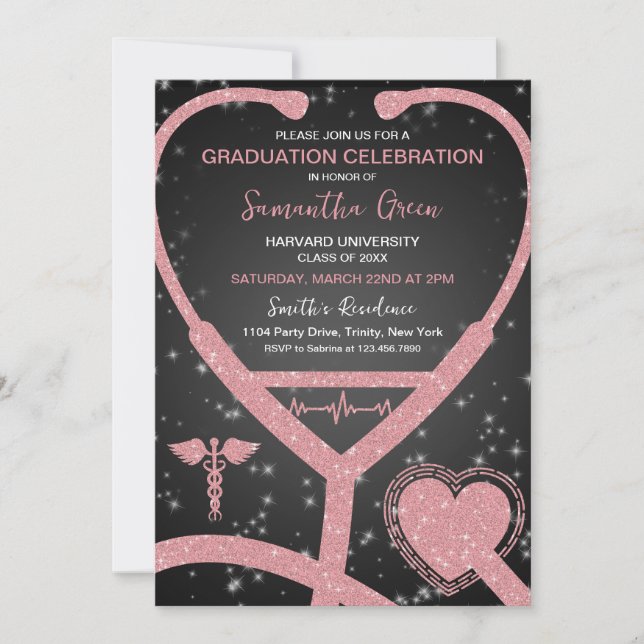 Invitación Graduación de enfermería (Anverso)