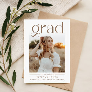 Invitación Graduación de Enfermería Moderna Simple Minimalist