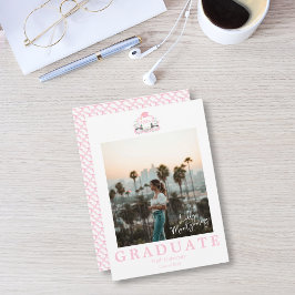 Invitación Graduación de Escudo de Graduación en Monograma de