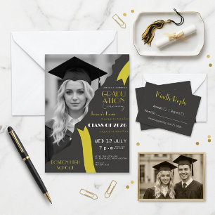 Invitación 🎓 Graduación de Escuela Secundaria Moderna de Neg