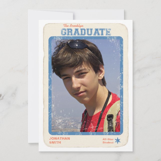 Invitación Graduación de Estrella Deportiva (Anverso)