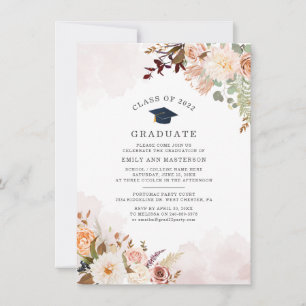 Invitación Graduación de Fiesta de grado floral 2025